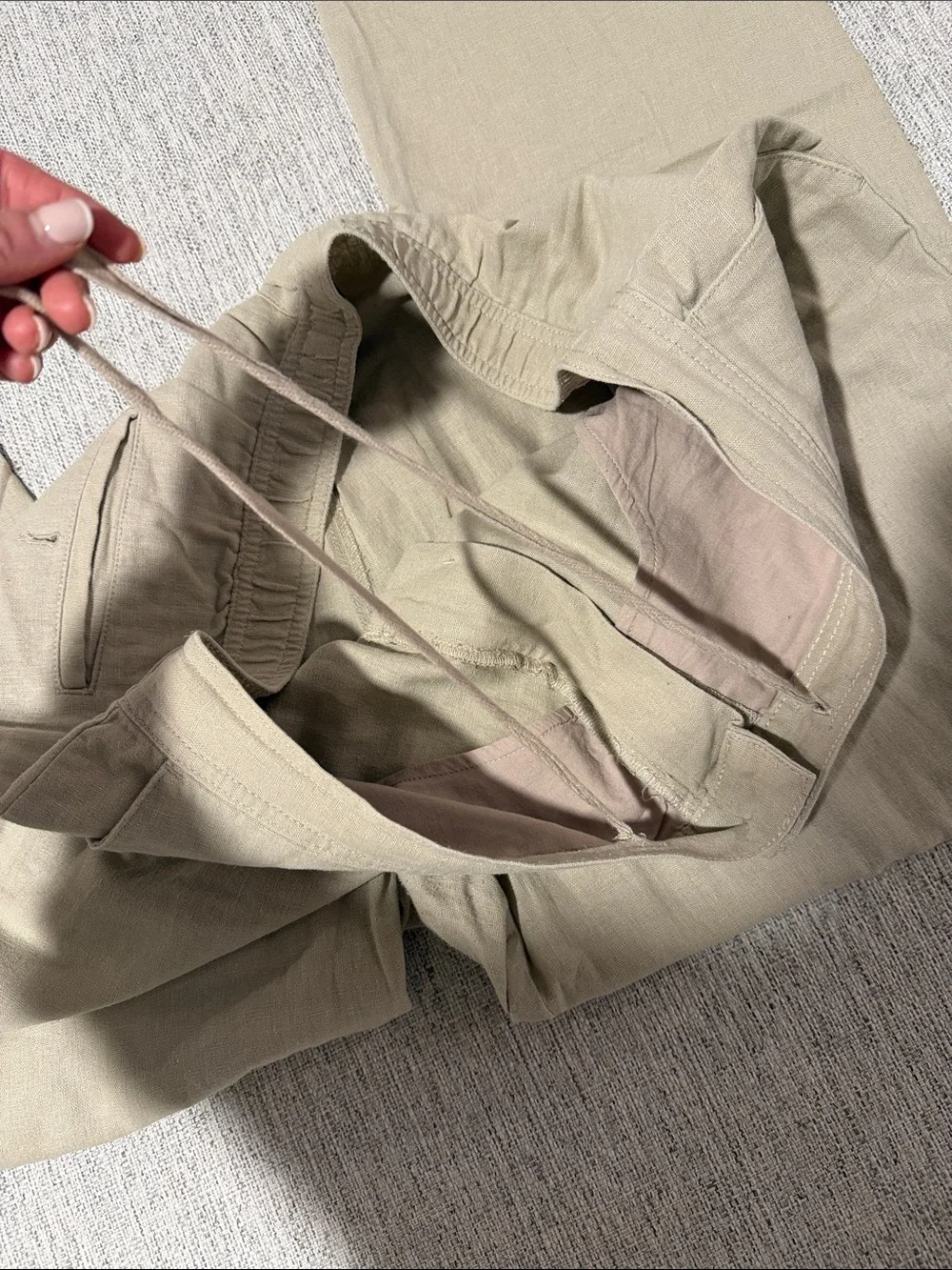 Marc Anthony Lightweight Khaki Beige Chinos